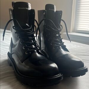 Alexander McQueen Black Men's Boots Size 44.5 (11)